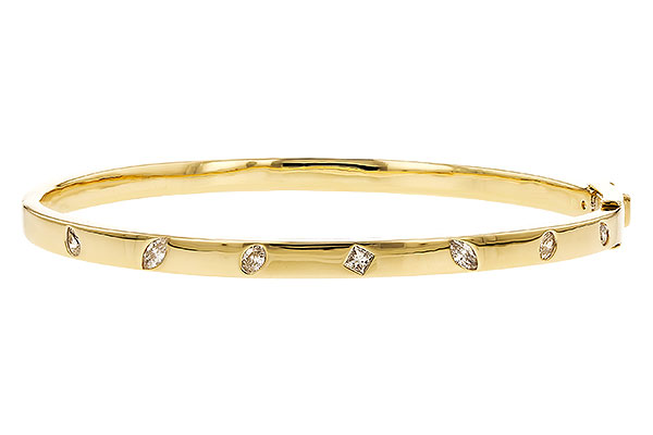 A328-70222: BANGLE .35 TW FANCY CUT DIAMONDS