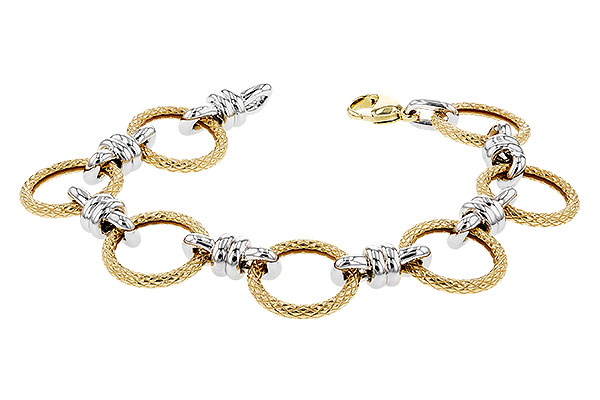 A328-71113: PLAIN GOLD BRACELET (7.25")