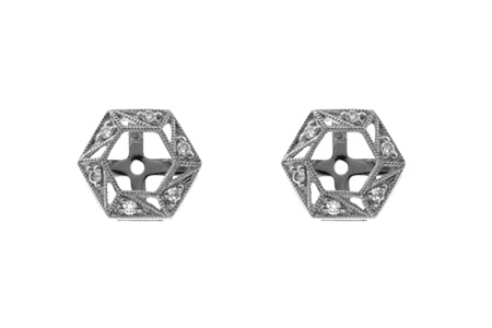 B055-08377: EARRING JACKETS .08 TW (FOR 0.50-1.00 CT TW STUDS)