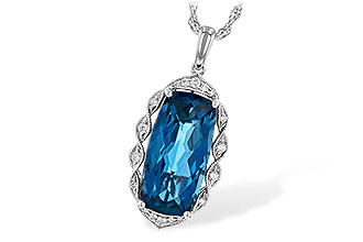 B245-01095: NECK 6.70 LONDON BLUE TOPAZ 6.81 TGW