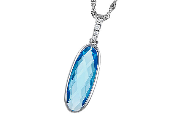 B327-75695: NECK 1.90 BLUE TOPAZ 1.93 TGW