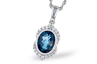 E327-81158: NECK 1.96 LONDON BLUE TOPAZ 2.10 TGW