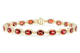 E328-65695: BRACELET 9.22 TW GARNET 9.26 TGW