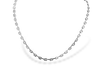 H328-68403: NECKLACE 2.05 TW BAGUETTES (17 INCHES)
