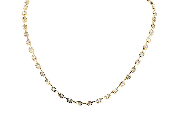 H328-68403: NECKLACE 2.05 TW BAGUETTES (17 INCHES)