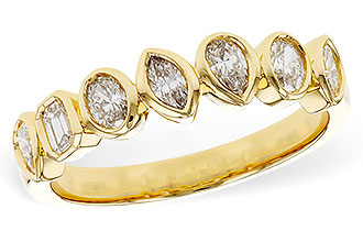 H329-61176: LDS DIA WED RG .62 TW FANCY CUT DIAS