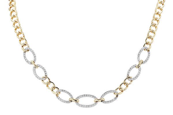 K328-65676: NECKLACE 1.12 TW (17")(INCLUDES BAR LINKS)